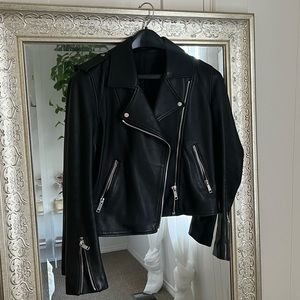 Leather Jacket - LTH JKT - KAS BIKER | BLACK